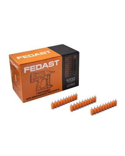 Гвозди 3,0*22 мм для монтажного пистолета с кованым наконечником (1000 шт/уп) FEDAST fd3022mgbp в Коврове Крепеж: Дюбели, шурупы, саморезы Pintop.ru