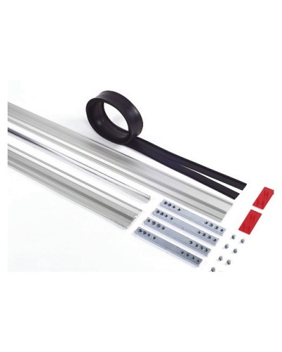 Пара торцевых заглушек для декорирования зажимных профилей на цельностеклянных полотнах Faac 105405 в Коврове Запчасти для шлагбаумов и автоматики Pintop.ru