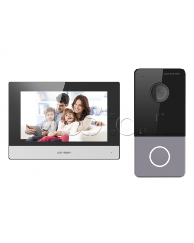 Комплект IP видеодомофона с Wi-Fi Hikvision DS-KIS603-P(C) в Коврове Комплекты домофонов Pintop.ru