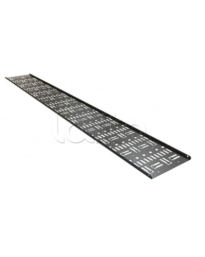 Кабельный канал вертикальный перфорированный, 42U Hyperline CDV-150x9-42U-RAL9005 в Коврове Аксессуары для стоек и шкафов Pintop.ru