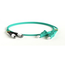 Патч-корд волоконно-оптический Hyperline FC-D2-503-FC/PR-LC/PR-H-15M-LSZH-AQ