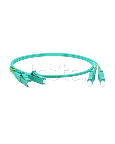 Патч-корд волоконно-оптический Hyperline FC-D2-503-FC/PR-LC/PR-H-3M-LSZH-AQ в Коврове Патч-корды оптические Pintop.ru
