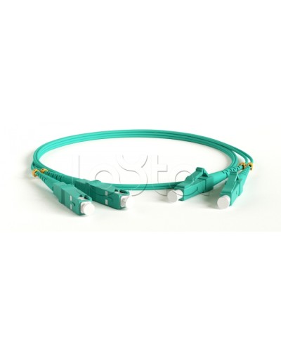 Патч-корд волоконно-оптический Hyperline FC-D2-503-LC/PR-SC/PR-H-3M-LSZH-AQ в Коврове Патч-корды оптические Pintop.ru