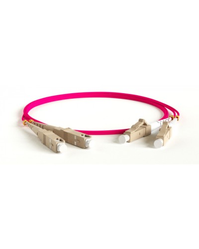 Патч-корд волоконно-оптический Hyperline FC-D2-504-LC/PR-SC/PR-H-30M-LSZH-MG в Коврове Патч-корды оптические Pintop.ru