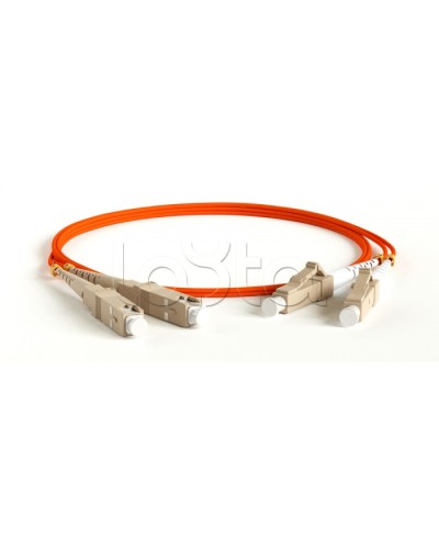 Патч-корд волоконно-оптический MM 50/125, LC-SC, duplex, LSZH, 10 м Hyperline FC-D2-50-LC/PR-SC/PR-H-10M-LSZH-OR (FC-50-LC-SC-PC-10M) в Коврове Патч-корды оптические Pintop.ru