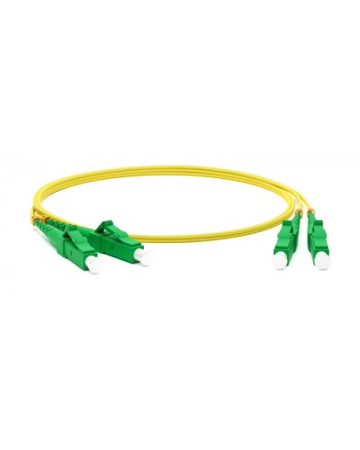 Патч-корд волоконно-оптический одномодовый SM 9/125 (OS2), LC/APC-LC/APC, duplex, LSZH, 5 м Hyperline FC-D2-9-LC/AR-LC/AR-H-5M-LSZH-YL в Коврове Патч-корды оптические Pintop.ru
