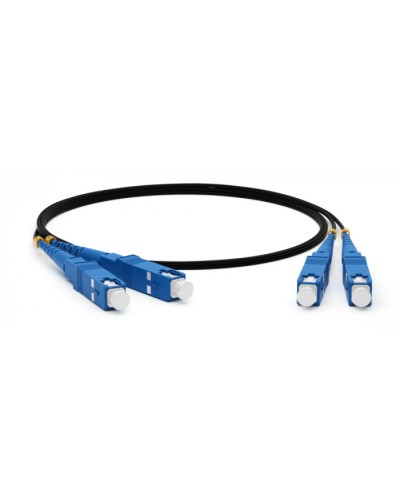 Патч-корд волоконно-оптический Hyperline FC-D3-62-SC/PR-ST/PR-H-10M-LSZH-BK в Коврове Патч-корды оптические Pintop.ru