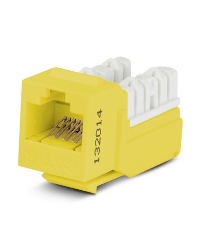 Вставка Hyperline (KJNE-8P8C-C6-90-YL) в Коврове Коннекторы Pintop.ru