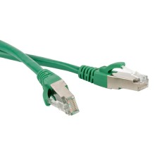 Патч-корд экранированный Hyperline PC-LPM-STP-RJ45-RJ45-C5e-15M-LSZH-GN