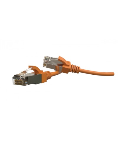 Патч-корд S/FTP Hyperline (PC-LPT-SFTP-RJ45-RJ45-C6-1.5M-LSZH-OR) в Коврове Патчкорды (медные) Pintop.ru