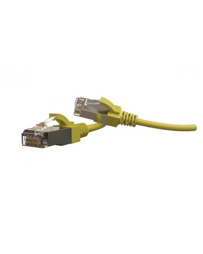 Патч-корд S/FTP Hyperline (PC-LPT-SFTP-RJ45-RJ45-C6-1.5M-LSZH-YL) в Коврове Патчкорды (медные) Pintop.ru