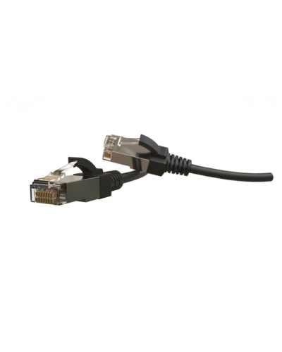 Патч-корд S/FTP Hyperline (PC-LPT-SFTP-RJ45-RJ45-C6-3M-LSZH-BK) в Коврове Патчкорды (медные) Pintop.ru