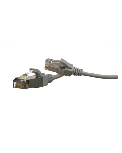 Патч-корд S/FTP Hyperline (PC-LPT-SFTP-RJ45-RJ45-C6-3M-LSZH-GY) в Коврове Патчкорды (медные) Pintop.ru