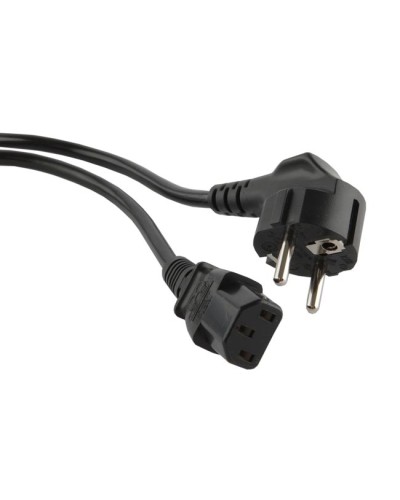 Кабель питания компьютера (Shucko - C13), 10A, угловая вилка, 1м Hyperline PWC-IEC13-SHM-1.8-BK в Коврове Патч-корды и пигтейлы Pintop.ru