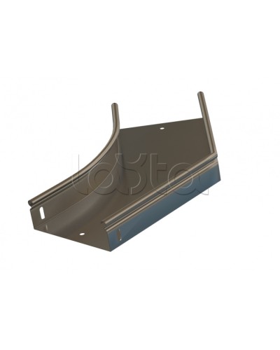 Угол 45° горизонтальный плавный Hyperline RST-AHS45-100-100-0,8-R100-SZ в Коврове Аксессуары для лотков Pintop.ru