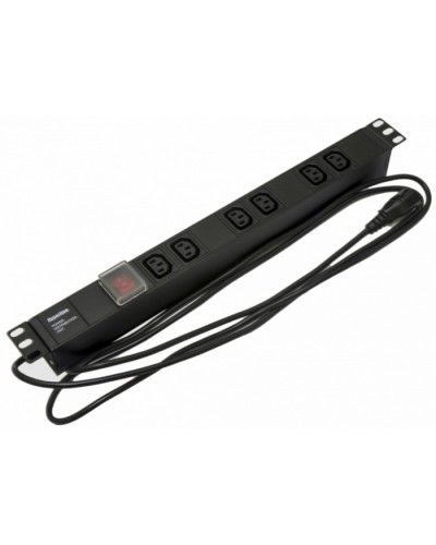 Блок розеток Hyperline SHE19-6IEC-S-2.5IEC в Коврове Блоки розеток Pintop.ru