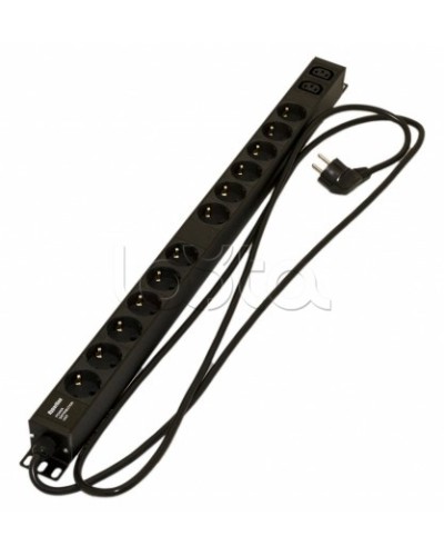 Блок розеток Hyperline SHE-12SH-2IEC-2.5EU в Коврове Блоки розеток Pintop.ru