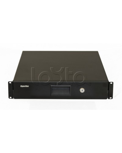 Полка (ящик) для документов Hyperline (TDR3-2U-460-RAL9004) в Коврове Полки для шкафов и стоек Pintop.ru