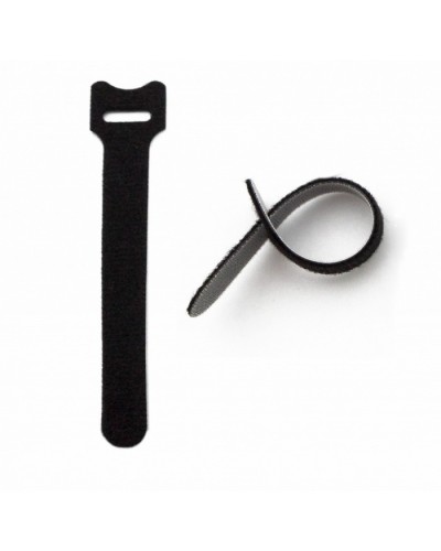 Хомут для кабеля, липучка с мягкой застежкой Hyperline WASN-210-BK-10 в Коврове Аксессуары для лотков Pintop.ru