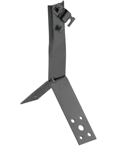 Держатель проводника круглого 6-10мм винтовой для конька h=100мм оцинкованная сталь TD IEK (ZDP80-13-4-16-100) в Коврове Крепеж Pintop.ru