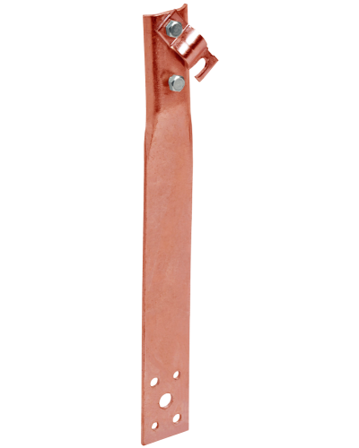 Держатель проводника круглого 6-10мм винтовой прямой h=80мм медь IEK (ZDP86-50-1-16-80) в Коврове Крепеж Pintop.ru