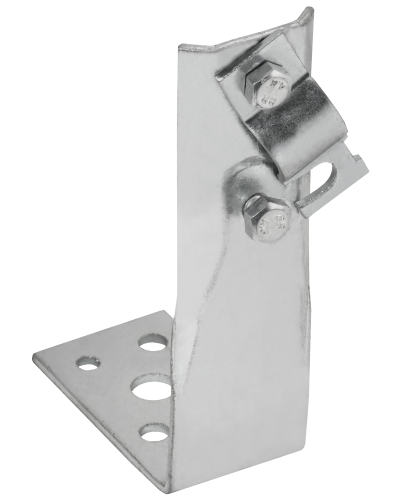 Держатель проводника круглого 6-10мм винтовой угловой h=150мм оцинкованная сталь IEK (ZDP87-11-1-16-150) в Коврове Крепеж Pintop.ru