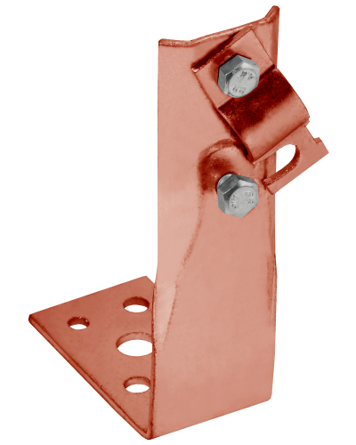 Держатель проводника круглого 6-10мм винтовой угловой h=60мм медь IEK (ZDP87-50-1-16-60) в Коврове Крепеж Pintop.ru