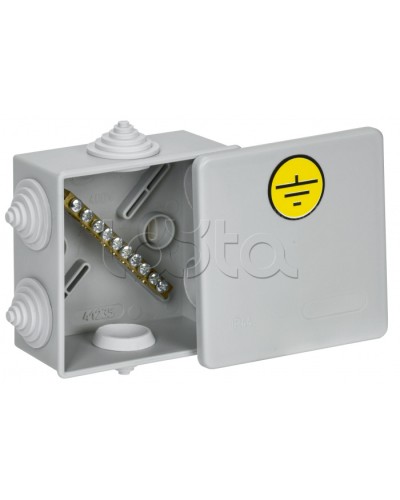 Коробка КУП КМ41360 85х85х40мм IP44 6 вв. (7035) IEK (UKO21-085-085-040-K41-44U) в Коврове Распределительные коробки Pintop.ru