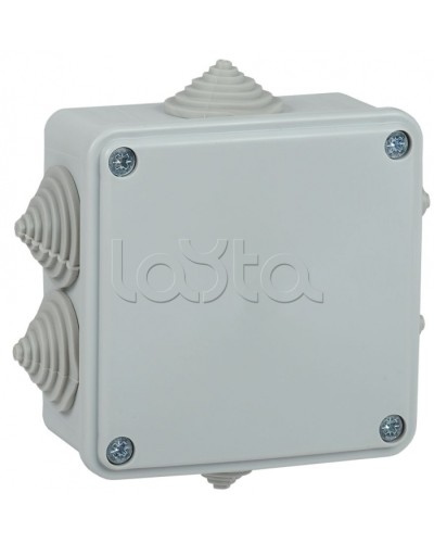 Коробка монтажная 100х100х45 мм IP44 6 вводов IEK (UKO11-100-100-045-K41-44) в Коврове Распределительные коробки Pintop.ru