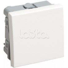 Выключатель одноклавишный (на 2 модуля) ПРАЙМЕР белый (ВКО-21-00-П) IEK CKK-40D-VO2-K01