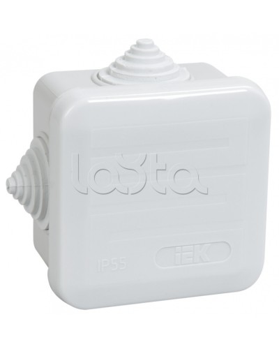 Коробка КМ41236 распаячная для о/п (RAL7035, 4 гермоввода, защелкивающаяся крышка) IEK UKOZ11-070-070-040-K41-44 в Коврове Распределительные коробки Pintop.ru