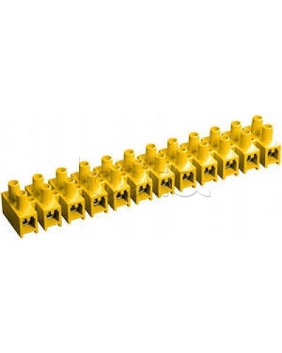 Зажим винтовой ЗВИ-3 н/г 1,0-2,5 мм2 (12пар) желтый IEK UZV7-003-04 в Коврове Клеммные колодки Pintop.ru