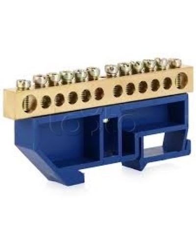 Шина нулевая с DIN-изолятором ШНИ-6x9-10-Д-С IEK YNN10-69-10D-K07 в Коврове Клеммные колодки Pintop.ru