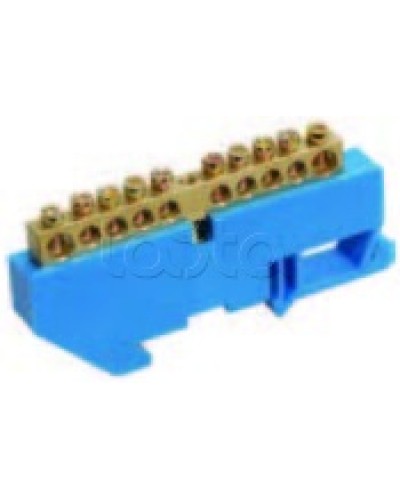 Шина нулевая в комбинированном DIN-изоляторе типа «Стойка» ШНИ-8x12-16-КС-С IEK YNN10-812-16DP-K07 в Коврове Клеммные колодки Pintop.ru