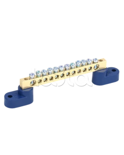 Шина N ноль на двух угловых изоляторах ШНИ-6х9-12-У2-С IEK (YNN10-69-12C2-K07) в Коврове Клеммные колодки Pintop.ru