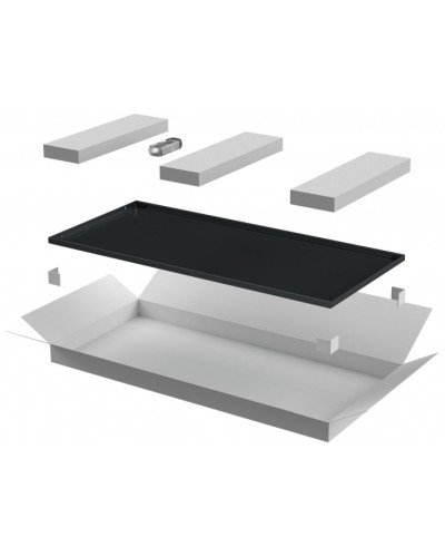 ITK LINEA E Дверь металлическая 600мм шкафа 18U чер. (LE05-18U6X-DM) в Коврове Аксессуары для стоек и шкафов Pintop.ru