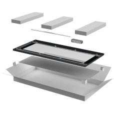 ITK LINEA N Дверь стеклянная 600мм шкафа 38U чер. (LN05-38U6X-DR)