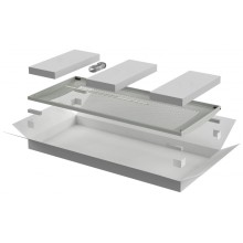 ITK LINEA N Дверь перфорированная 600мм шкафа 47U сер. (LN35-47U6X-DP)