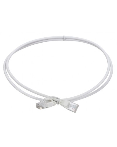 ITK Коммутационный шнур кат.5E UTP LSZH 1м slim язычок бел. (PC08-C5EUL-1M-SL-WT) в Коврове Патч-корды и пигтейлы Pintop.ru