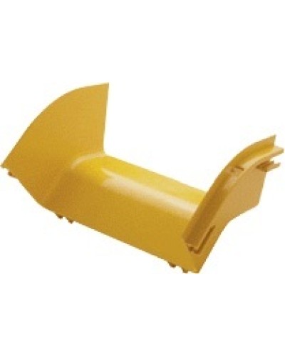 Изгиб 45° оптического лотка внешний 120 мм, желтый LANMASTER LAN-OT120-EC45 в Коврове Аксессуары для кабель-канала Pintop.ru