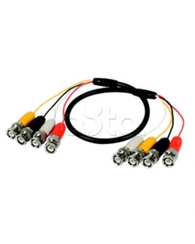 Кабель соединительный 4BNCx4BNC (штекер), 100см Lazso WC414 в Коврове Видеоусилители, Модуляторы, Делители Pintop.ru