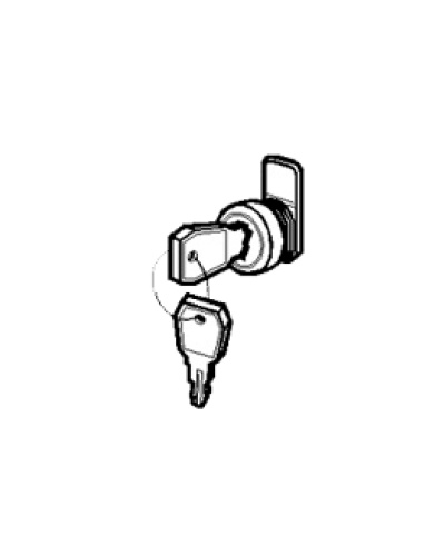 Замок и ключ для щитов встраиваемых и распределительных Legrand 001491 в Коврове Расходные материалы для шкафов и стоек Pintop.ru