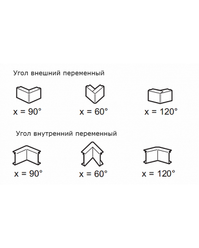 Угол внутренний/внешний переменный для мини-канала 32х16 LEGRAND 033325 в Коврове Аксессуары для кабель-канала Pintop.ru