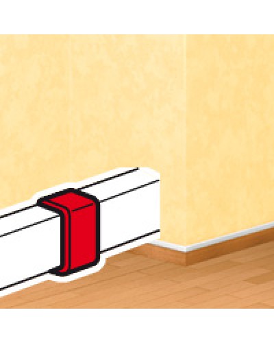 Накладка на стык DLPlus 60х16/20 белый Legrand (033608) в Коврове Аксессуары для кабель-канала Pintop.ru