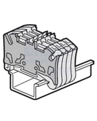 Торцевая крышка Viking 3 для пружинных клемм с шагом 5 мм двухъярусных Legrand 037589 в Коврове Клеммные колодки Pintop.ru