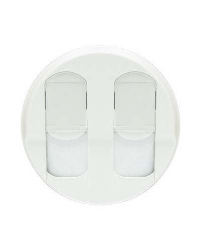 Лицевая панель для розеток 2хRJ45 белый Celiane Legrand 068252 в Коврове Аксессуары для кабель-канала Pintop.ru