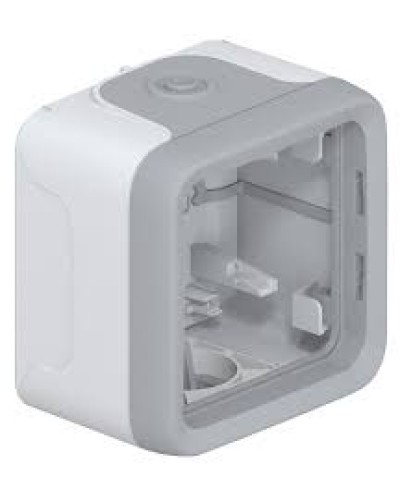 Коробка для накладного монтажа с мембранными сальниками серый 1 пост Plexo Legrand 069651 в Коврове Распределительные коробки Pintop.ru