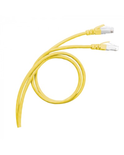 Патч-корд S/FTP, cat. 6а, PVC, 1м, желтый Legrand (051780) в Коврове Патчкорды (медные) Pintop.ru