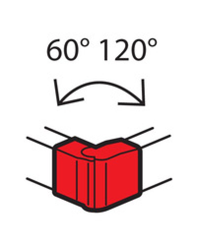 Угол внешний изменяемый для кабель-канала METRA 160x50 Legrand (638092) в Коврове Аксессуары для кабель-канала Pintop.ru