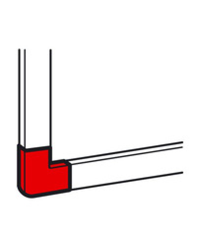 Угол плоский для кабель-канала METRA 40x40 Legrand (638183) в Коврове Аксессуары для кабель-канала Pintop.ru